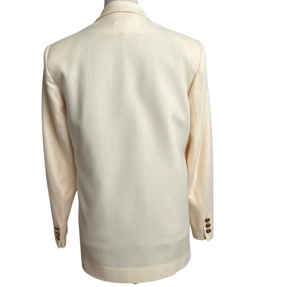 Vintage Cream Wool Salve Regina Crest Preppy Colligate Blazer Size M/L - Picture 13 of 16